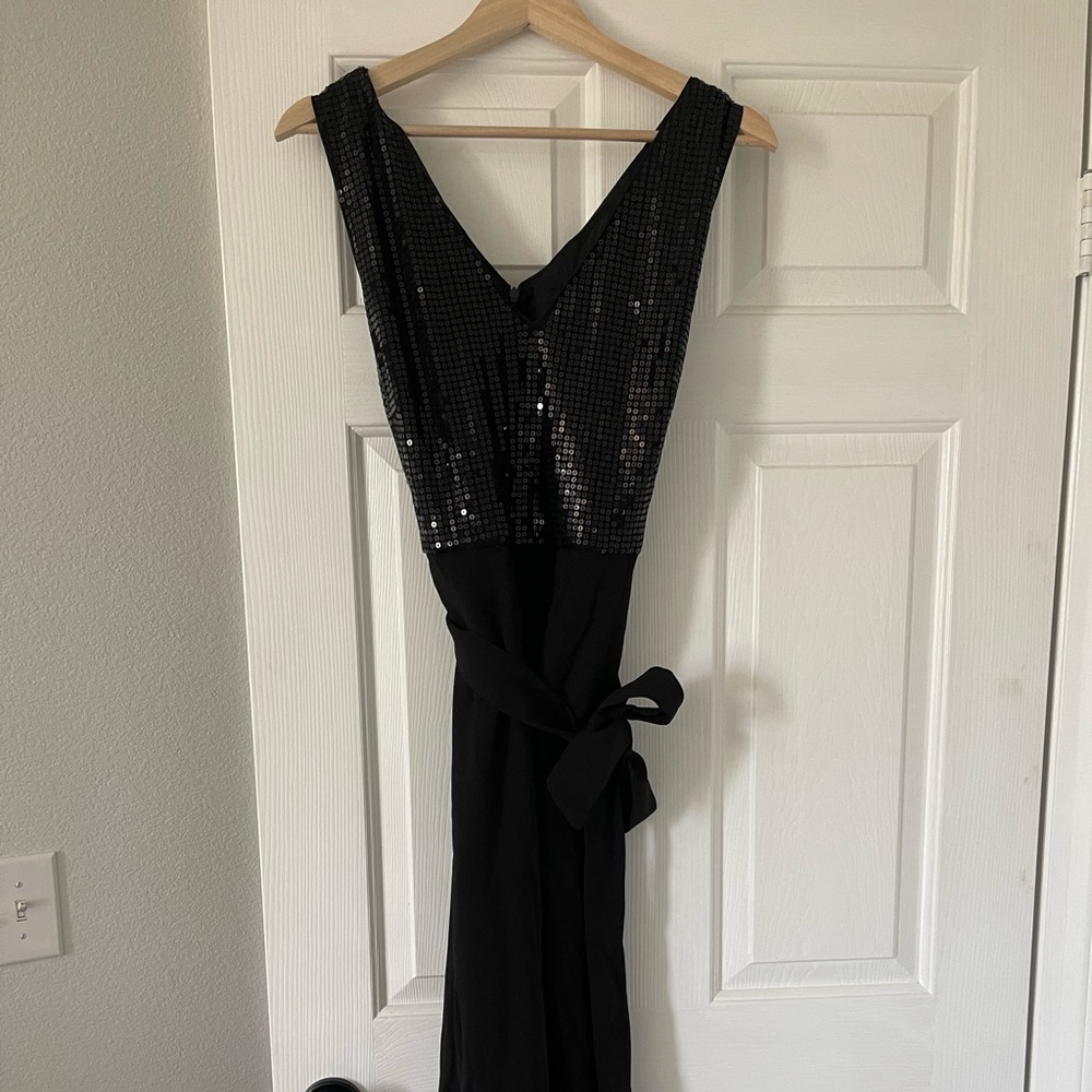 Black Sequin Romper